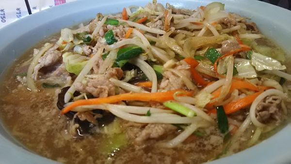 「野菜たっぷりラーメン 中盛り」@ラーメンショップ 片柳店の写真