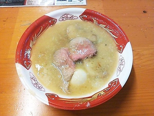 「【鬼そば藤谷】熟成ローストビーフと黄金海老の蟹味味噌らぁ麺」@大つけ麺博 大感謝祭の写真