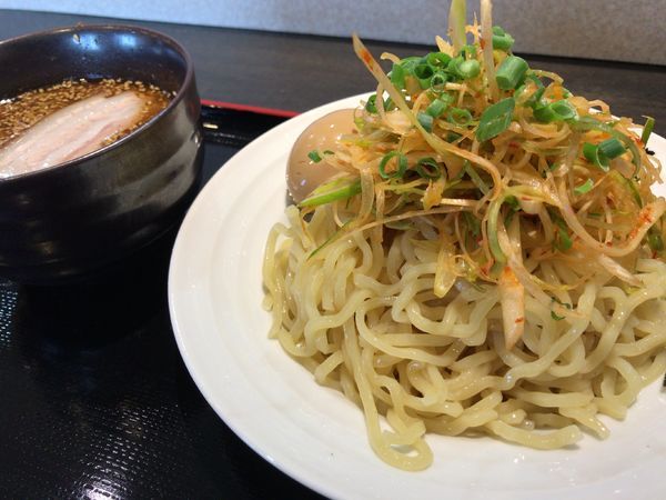 「辛ネギつけ麺800円+クーポン味玉」@麺処 一凛花の写真
