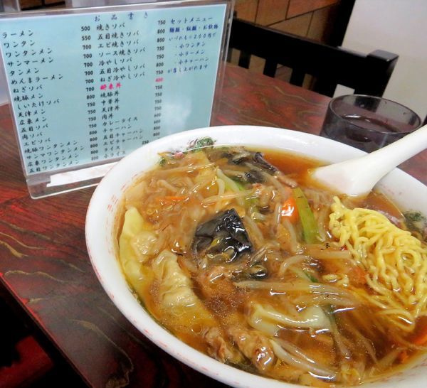 「サンマワンタンメン（800円）」@酔来軒の写真