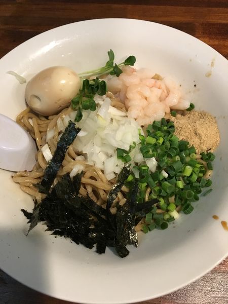 「海老油そば追い飯付」@らーめん・つけめん 八角の写真