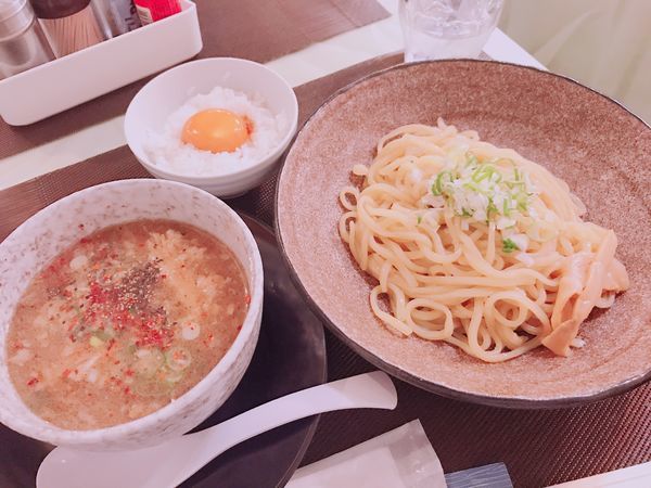 「五山つけ麺ガーリックパンチ(〆ご飯付)」@麺や 五山の写真