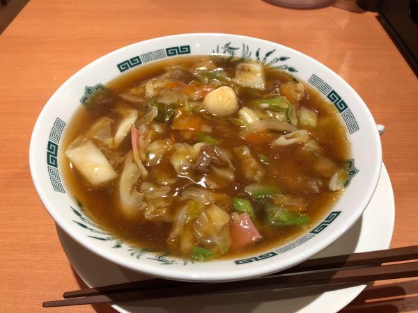「五目あんかけラーメン」@日高屋 イーサイト籠原店の写真