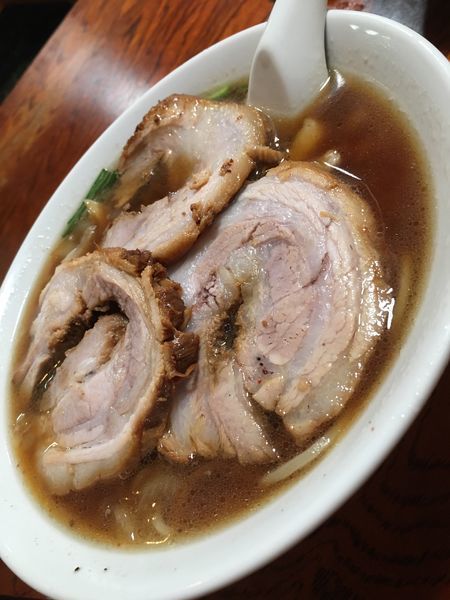 「しょうゆらんしゅうめんチャーシュー入り」@御食事処 やちよの写真