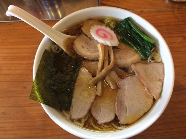 「ワンタン焼豚麺」@手打中華 とら屋の写真
