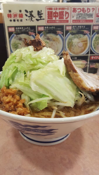 「キャベ富士麺醤油普通盛」@特級豚骨 中華そば湊生の写真