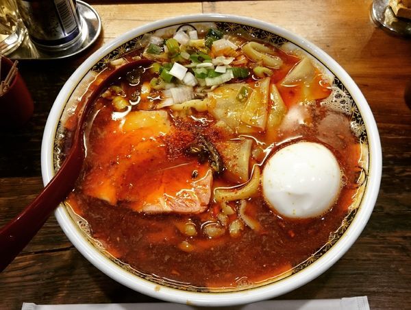 「煮干しらーめん 820円＋味玉(クーポン)」@ラーメン凪 大宮店の写真
