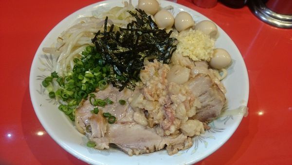 「油そば　にんにく脂」@ラーメン二郎 西台駅前店の写真