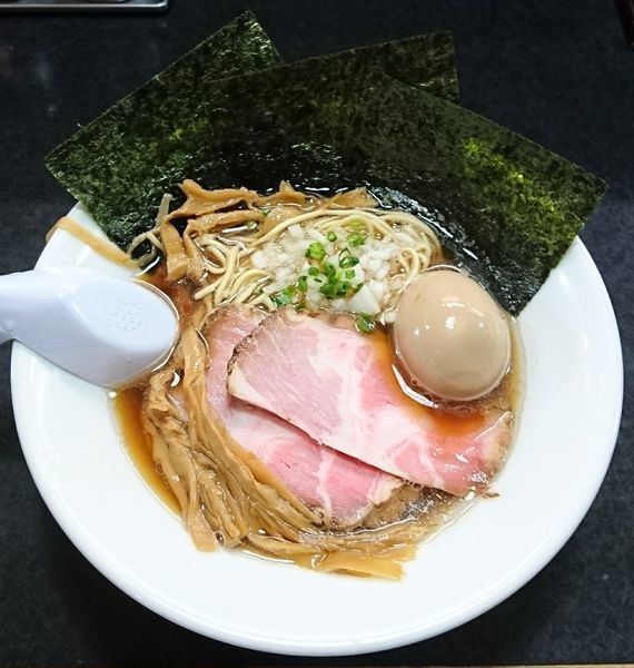 「特製そば(醤油)＋和え玉(醤油)」@麺処 晴の写真