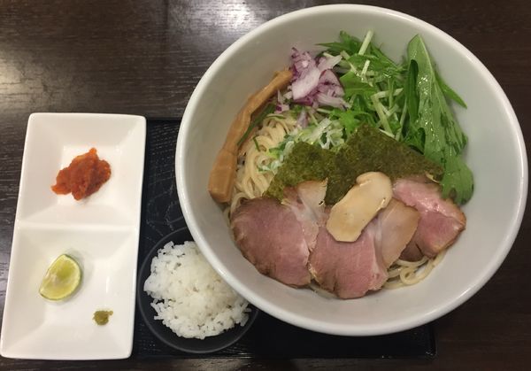 「秋風850円+焼酎ロック350円」@麺や 蒼輝 AOIKAGAYAKIの写真