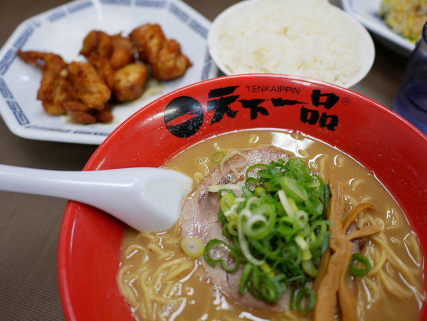 「鶏唐揚げ定食 並 麺硬め」@天下一品 錦糸町店の写真