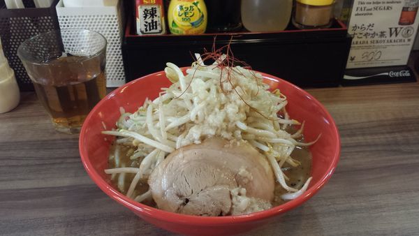 「ビリーＧ950円(ビリ少なめカラ普通)」@ビリカラ味噌ラーメン 不器用の写真