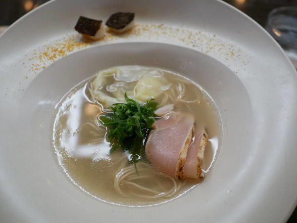 「潮らーめん＋鶏漬け丼」@MENSHOの写真