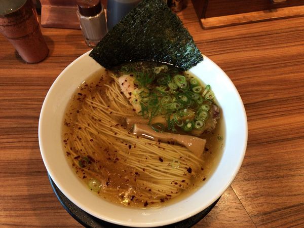 「しおそば(750円)+特製焼餃子3個(280円)」@麺や食堂 246号店の写真