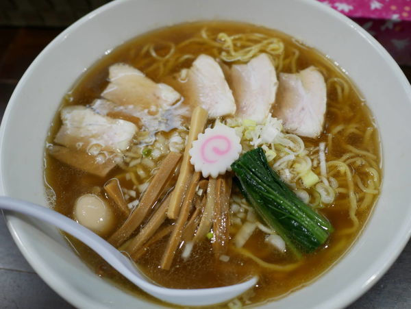 「中華そば 大盛（2玉） 麺硬め」@銀座 朧月 目黒処の写真