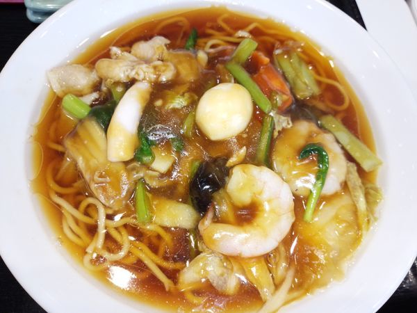 「海老五目そば」@王記厨房 イオン与野ショッピングセンターの写真