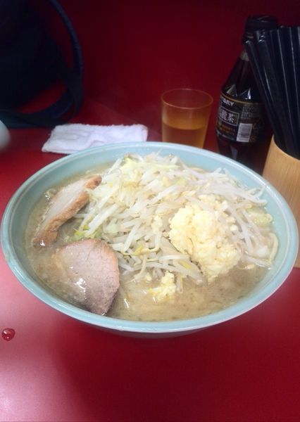 「大ラーメン野菜ニンニクマシ」@ラーメン二郎 歌舞伎町店の写真