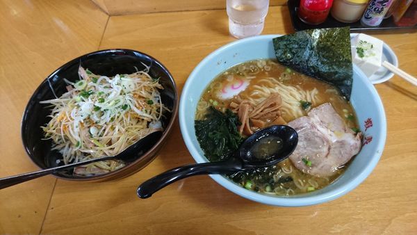 「ネギチャーシュー丼セット 950円」@三代目 蝦夷 坂戸にっさい店の写真