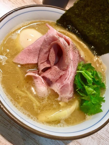 「【気まぐれ限定】カンパチの中華そば ￥900」@中華そば 四つ葉の写真