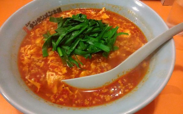 「タンタンメン(大辛)・ニラ・挽肉ダブル」@元祖ニュータンタンメン本舗 品川店の写真