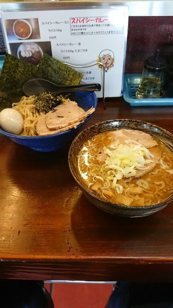 「しょうゆつけ麺＋スペシャルトッピングサービス券」@らーめん むげんの写真
