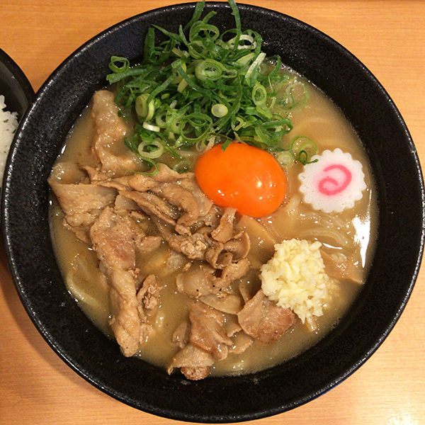 「肉玉そば（ニンニク）＋ライス（サービス）」@肉玉蕎麦 おとど 北松戸総本山の写真