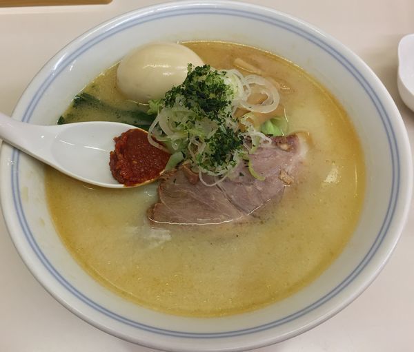 「味よし辛味噌ラーメン＋味玉（￥750＋￥100）」@ラーメン 味よし 仙台駅前分店の写真