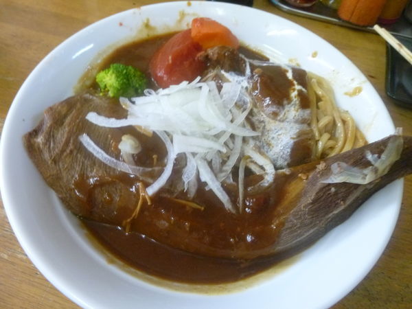 「【限定】牛タントマト煮載せ　Ｂ牛すね入り」@MENYA 食い味の道有楽の写真