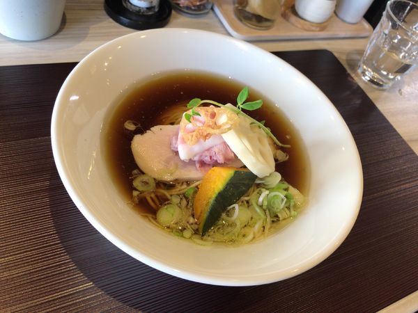 「鶏と水（醤油）」@つくばらーめん 鬼者語 -オニモノガタリ-の写真