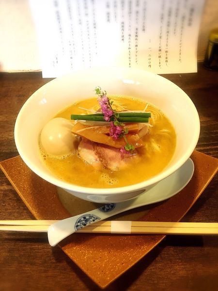 「雉白湯蕎麦」@つけ蕎麦 尚念の写真