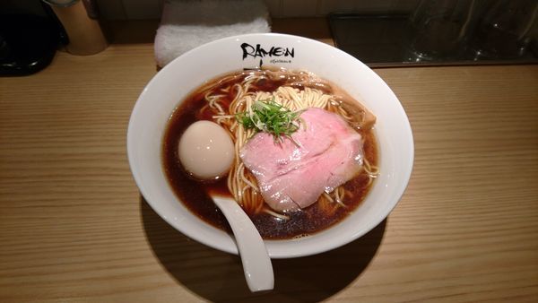 「醤油そば(味玉入り)+麺中盛」@Ramen にじゅうぶんのいちの写真