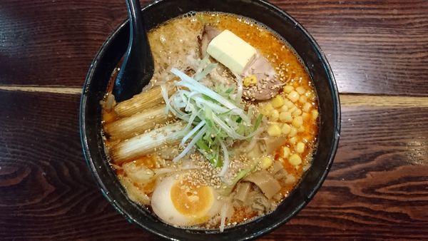 「特製焼きネギ担々麵+バター+Cセット」@北のらーめん 美空の写真