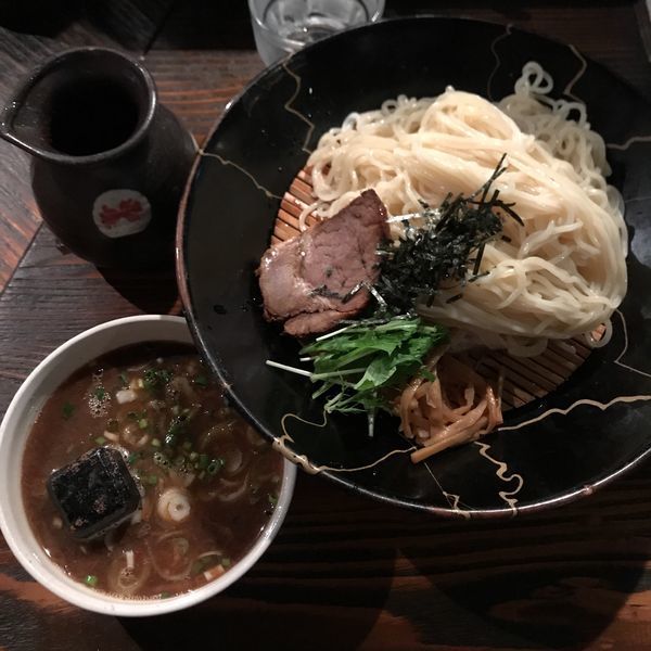 「石焼麺せいろ（サンマ醤油つけ麺）」@秋刀魚中華そば 生粋の写真