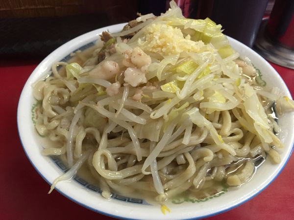 「小ラーメン豚入り」@ラーメン二郎 目黒店の写真