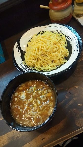 「醤油つけ麵（中盛）７５０円」@つけ麺 はせ川の写真