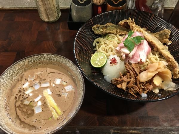 「今月の創作 秋刀魚つけ麺 990円」@麺や 庄のの写真