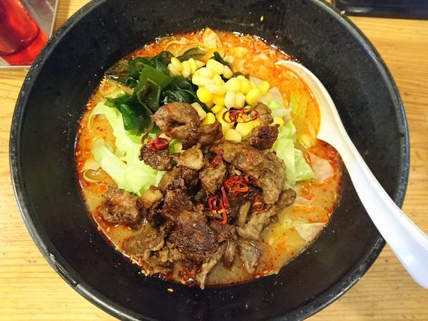 「なんこつみそ＋激辛」@ラーメン房 だんだんの写真