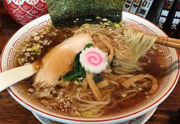 「昔ながらの中華そば(680円)」@麺酒処 ふくろうの写真