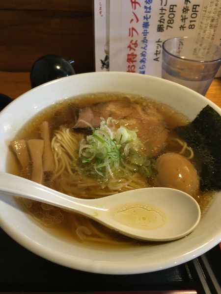「煮玉子中華そば」@上州地鶏ラーメン 翔鶴の写真