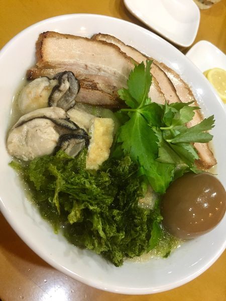 「【限定】牡蠣のみぞれ鍋風潮らーめん￥850」@麺屋 扇 SENの写真