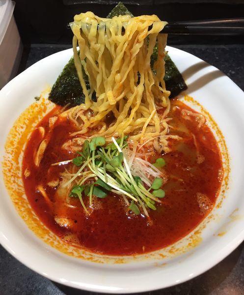 「辛そば780円(辛さ普通)」@麺屋どうげんぼうずの写真