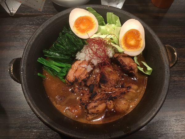 「房総式カレーラーメン850円、チーズおじや180円」@房総式ラーメン JINRIKISENの写真