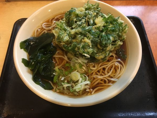 「春菊天そば／￥430」@蕎麦屋 みはちの写真