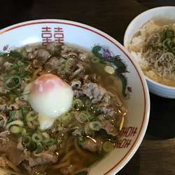 【限定】牛肉吸い蕎麦とじゃこ生姜飯 ¥850