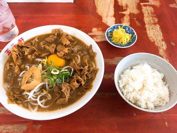 「支那そば肉入り大 めし極小」@支那そば 王王軒 本店の写真