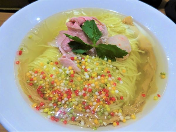 「炙り花咲かに濃厚真鯛極上塩ラーメン　　980円」@鯛塩そば 灯花 本店の写真