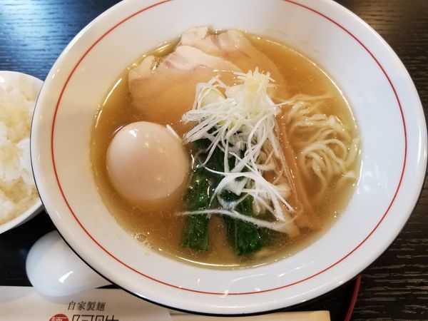 「２日間限定　鯛煮干塩麺　手揉み麺　味玉トッピング」@麺や 阿吽の写真