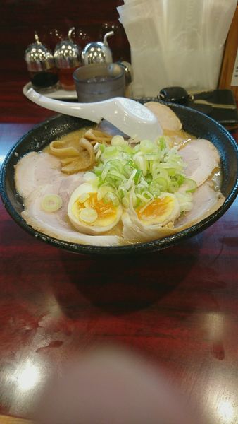 「味噌チャーシュー麺 味玉」@こってりらーめん なりたけ 本八幡店の写真