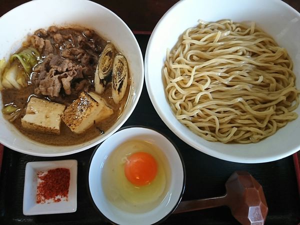 「牛すき焼きつけ麺 ￥880」@和風らーめん 凪の写真