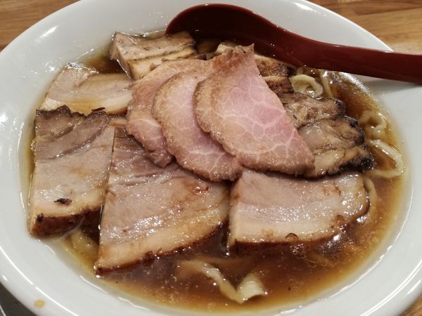 「肉そば（醤油）1070円」@麺や 七彩 八丁堀店の写真